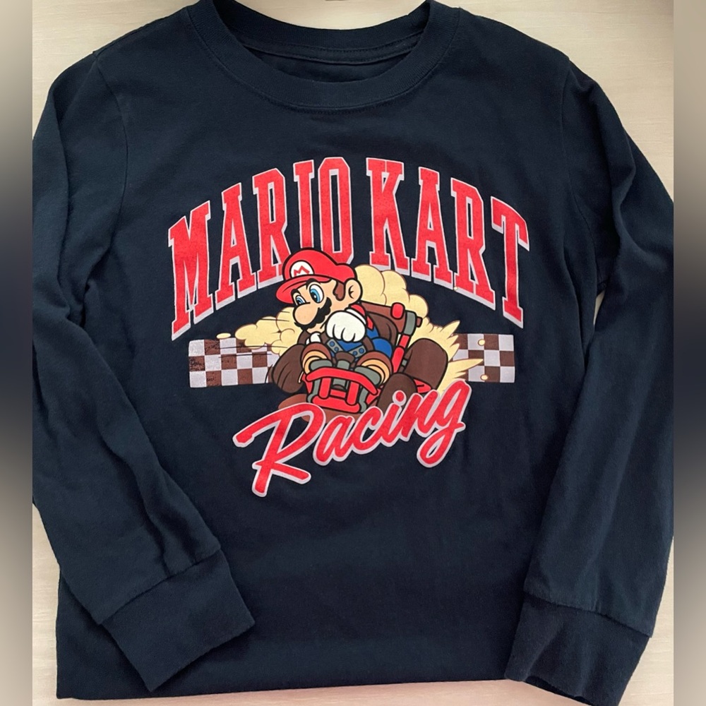 Kids Mario Kart Long sleeve